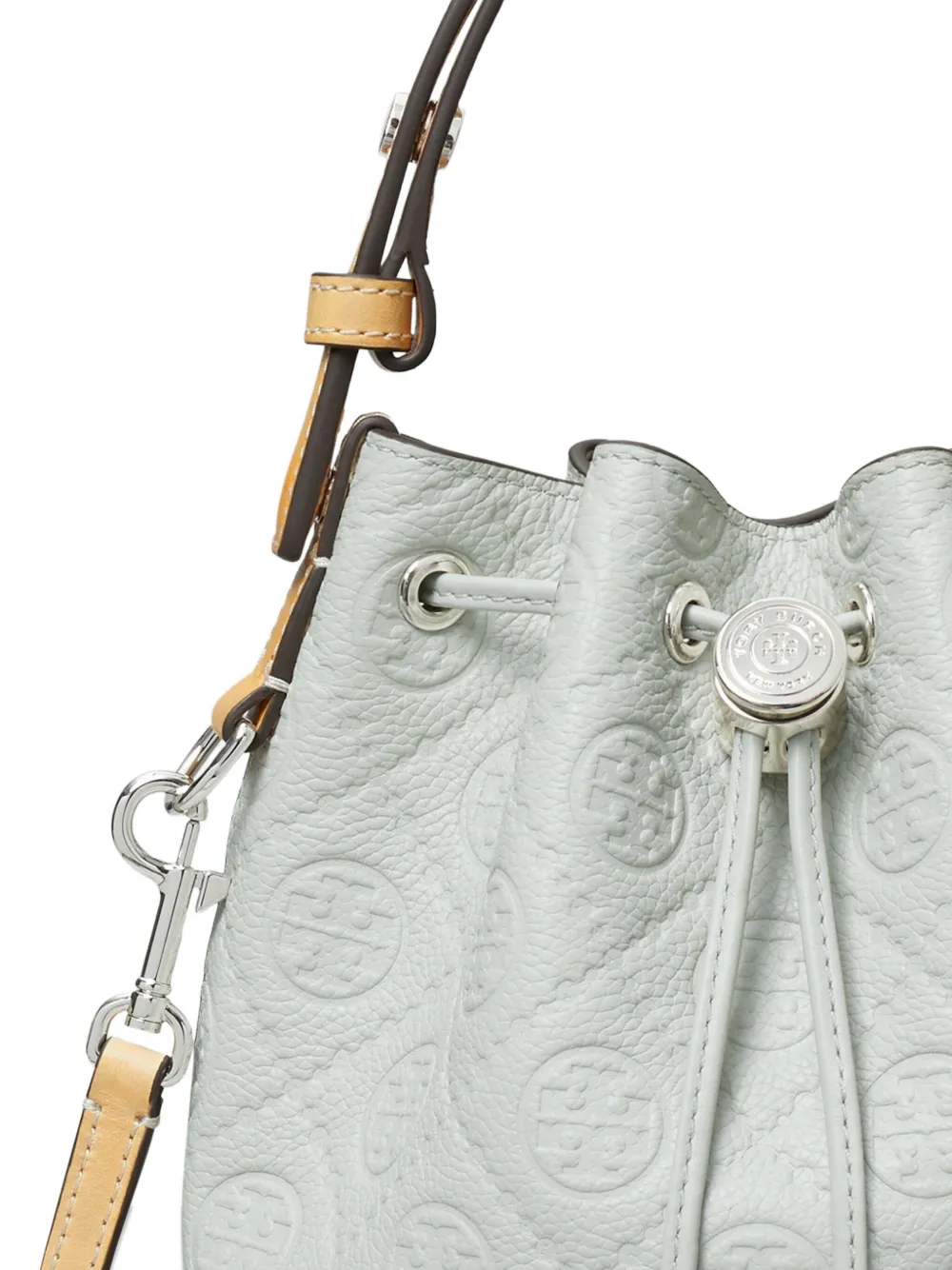 Tory Burch T Monogram mini bucket-tas Grijs