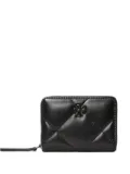 Tory Burch Kira quilted leather zip-around wallet - Black