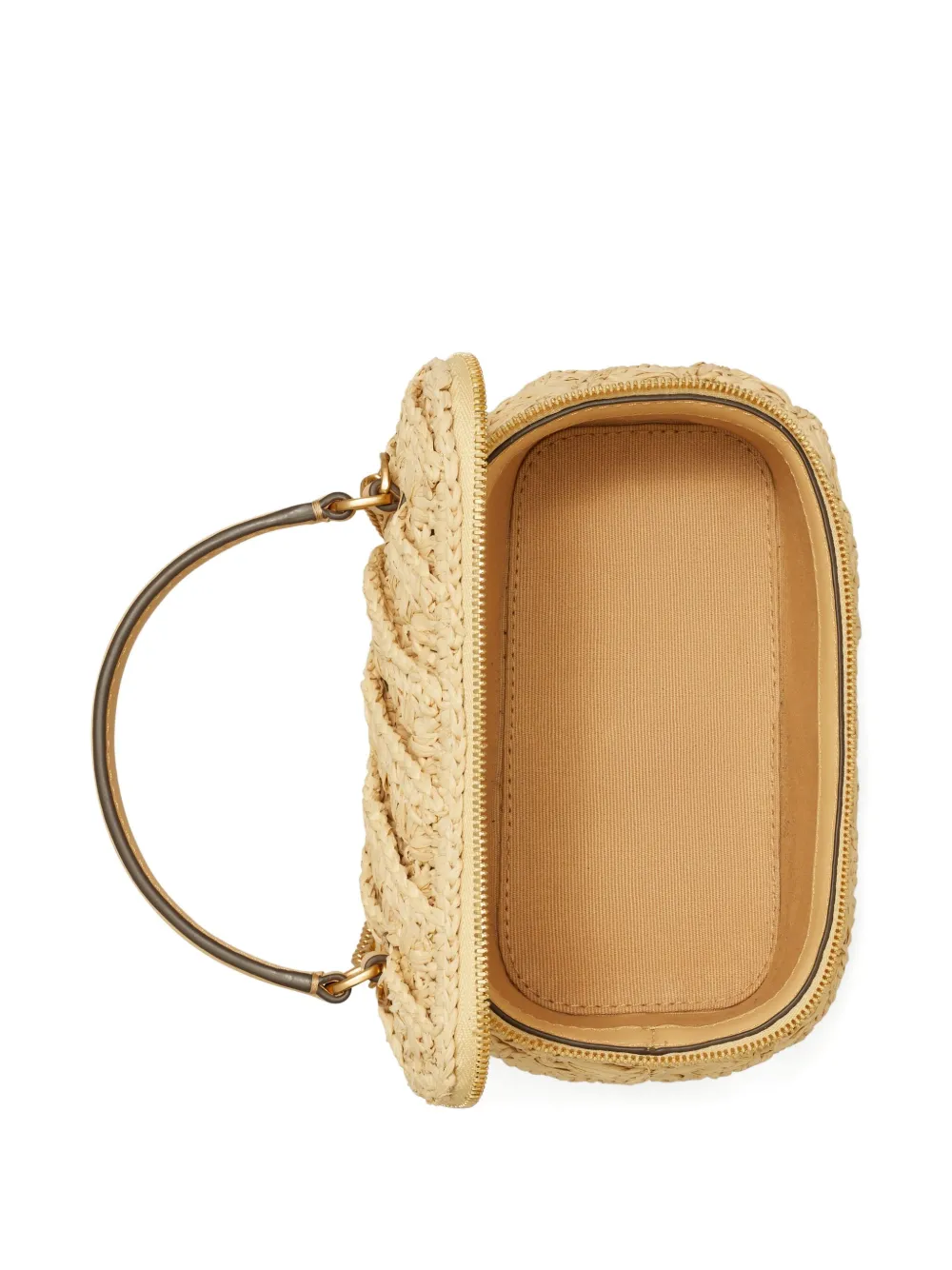 Tory Burch Kira gevlochten handtas Beige