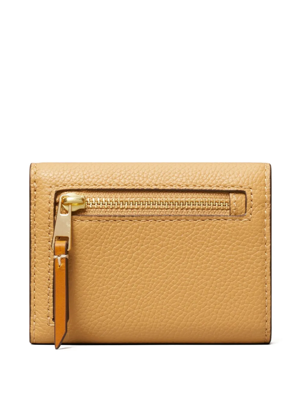 Tory Burch Pebble leren portemonnee met textuur Bruin