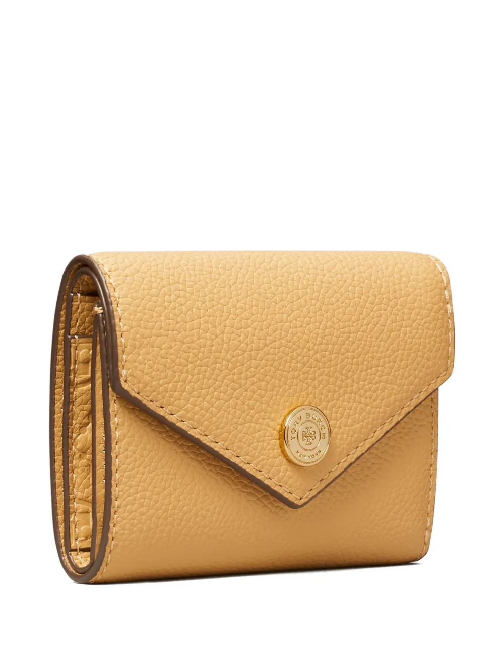 Tory Burch Pebble leren portemonnee met textuur Bruin