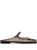 Tory Burch perforated-design slides - Brown