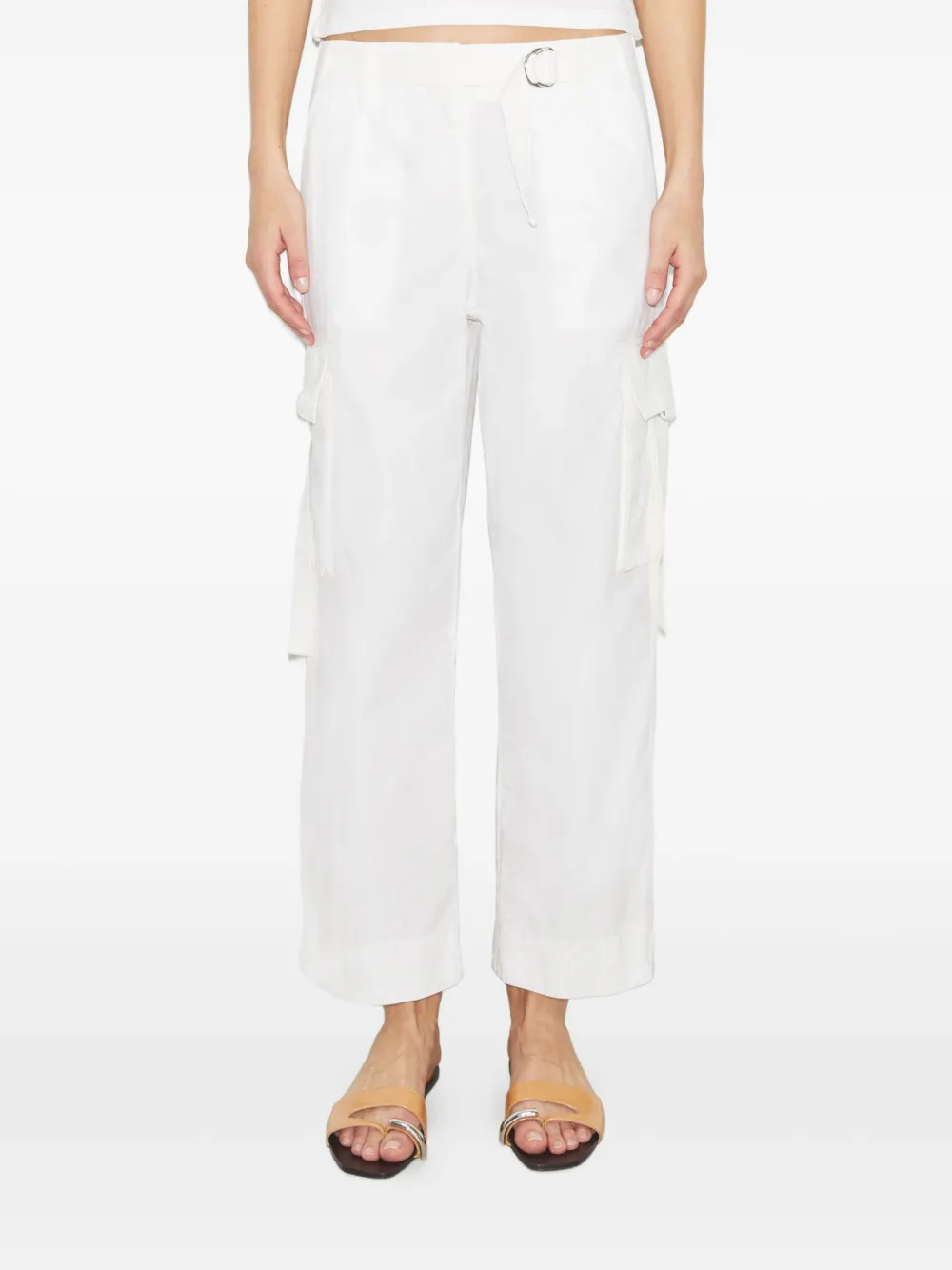 Shop Tory Burch Belted Cargo Pants
