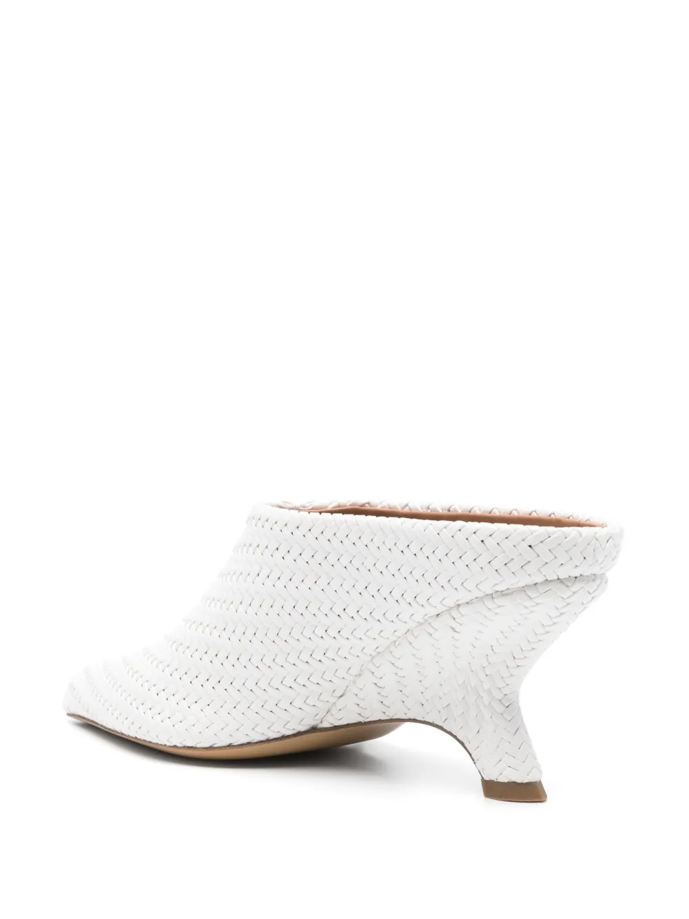 Simkhai 90mm leather pumps White