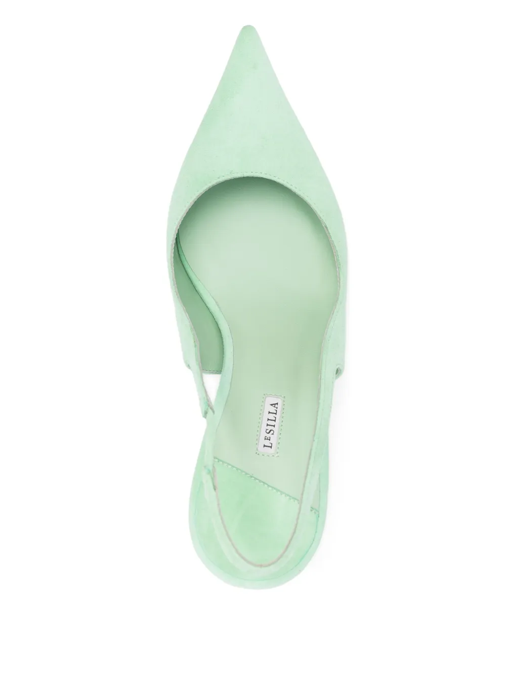 Le Silla 90mm leather pumps Green