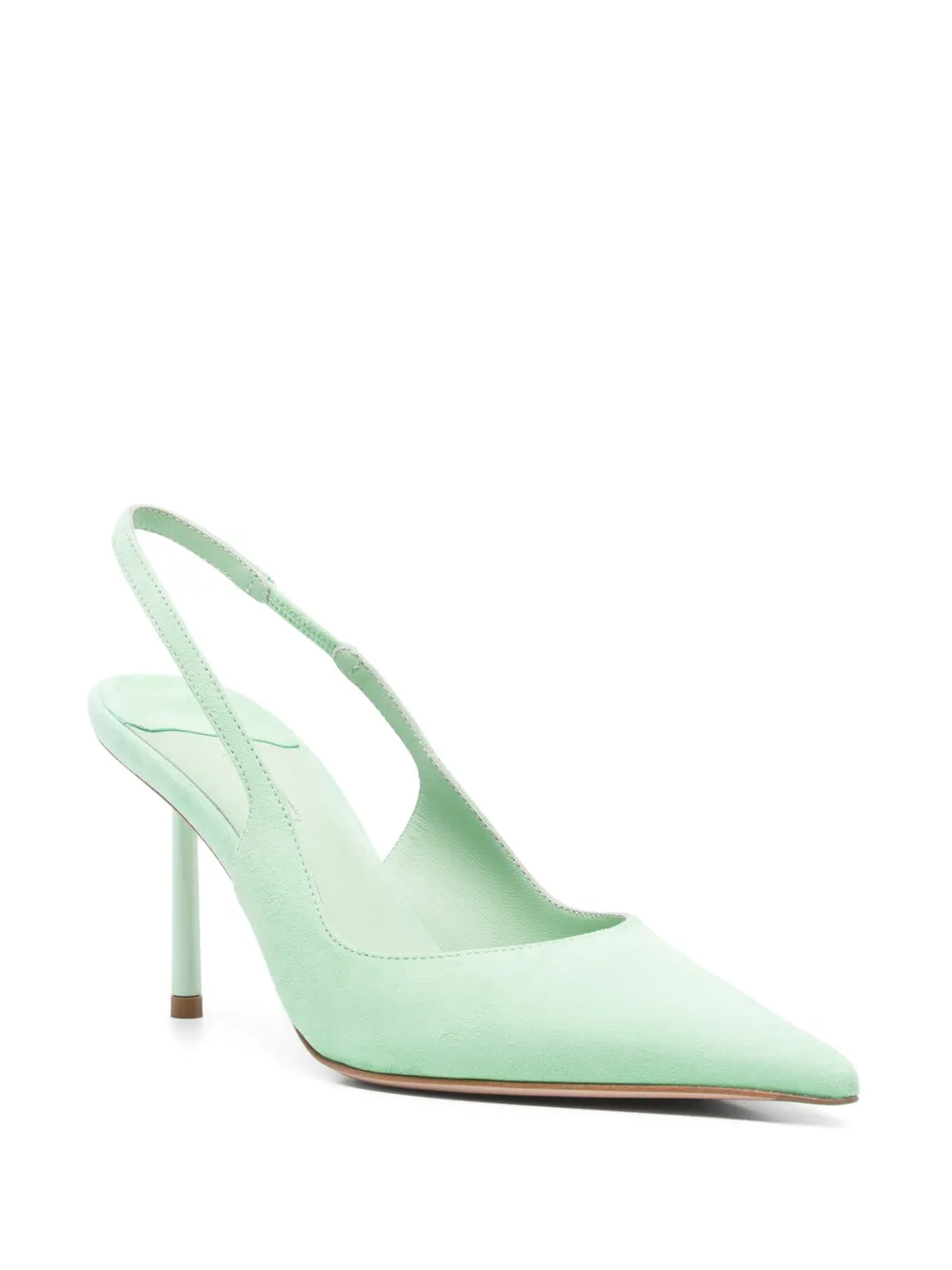 Le Silla 90mm leather pumps Green