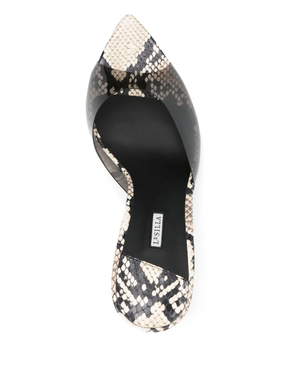 Le Silla 90mm leather sandals Black