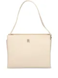 Tommy Hilfiger structured leather tote bag - Neutrals