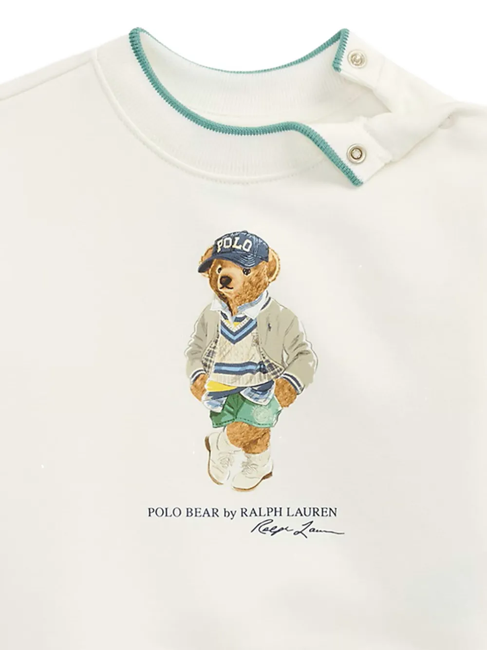 POLO RALPH LAUREN KIDS Katoenen sweater met logoprint Wit