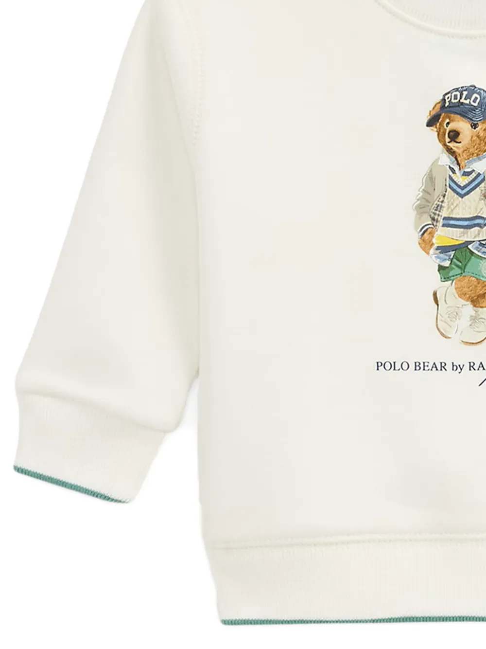 POLO RALPH LAUREN KIDS Katoenen sweater met logoprint Wit