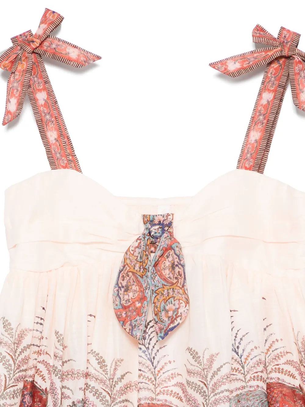 ZIMMERMANN Kids Rhiannon jurk Beige