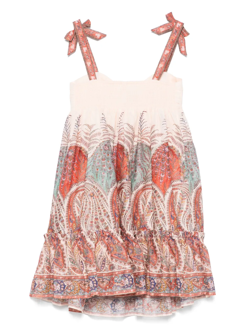ZIMMERMANN Kids Rhiannon jurk Beige