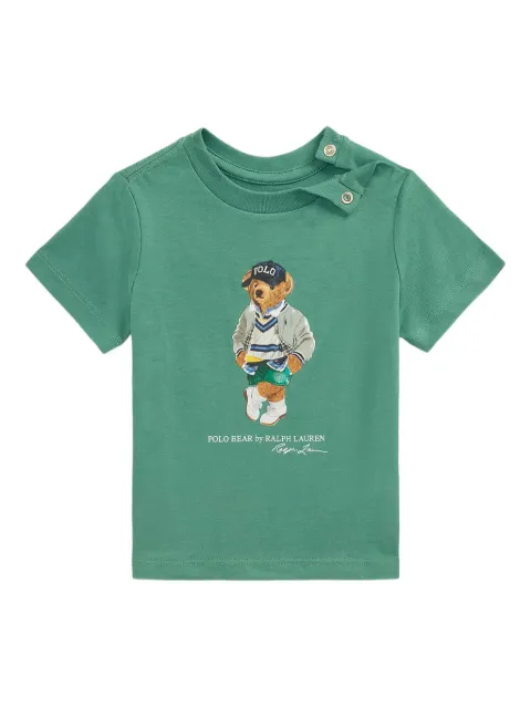 POLO RALPH LAUREN KIDS تيشيرت قطن بطبعة شعار الماركة