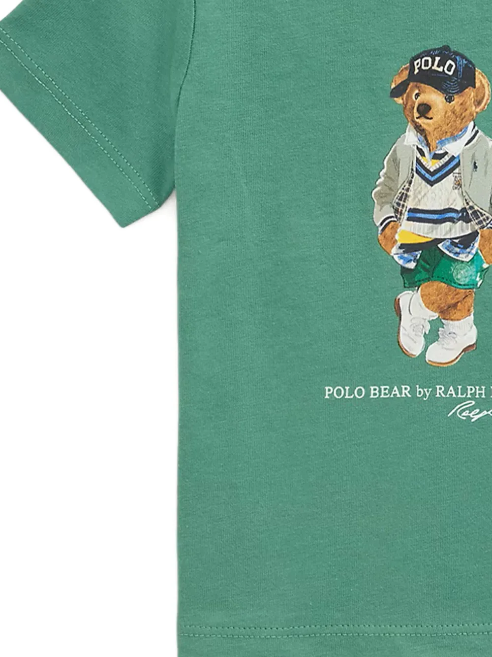 POLO RALPH LAUREN KIDS Katoenen T-shirt met logoprint Groen