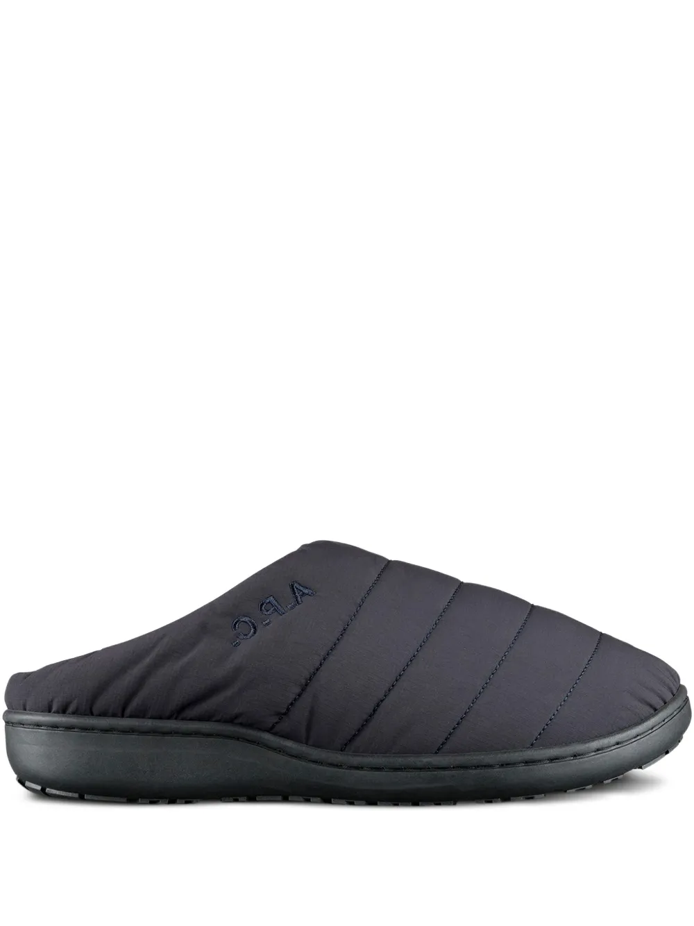 A.P.C. x Subu quilted sandals | negro | Image 1