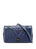CHANEL Pre-Owned 2017-2018 Medium Chevron Metallic Sheepskin Mademoiselle Flap crossbody bag - Blue
