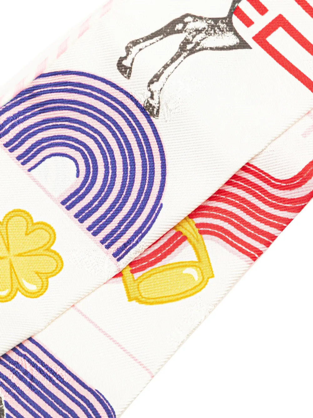 Hermès Pre-Owned Garde Robe Pop Twilly tørklæde i silke fra 2020-2025 | Image 2