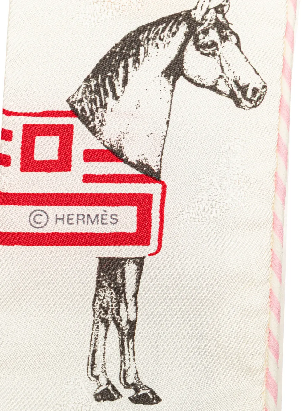Pre-owned Hermes 2020-2025 Garde Robe Pop Silk Twilly Scarf Scarves