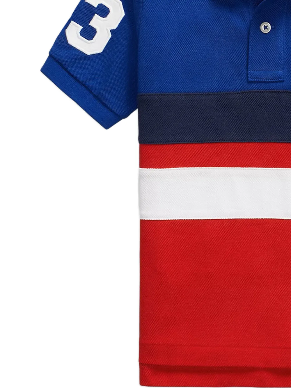 POLO RALPH LAUREN KIDS Katoenen poloshirt met geborduurd logo Blauw