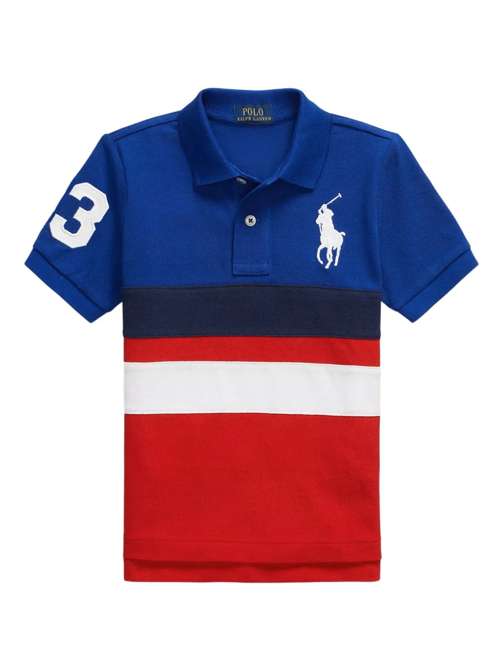 POLO RALPH LAUREN KIDS ロゴ ポロシャツ - ブルー POLO RALPH LAUREN KIDS ロゴ ポロシャツ - ブルー