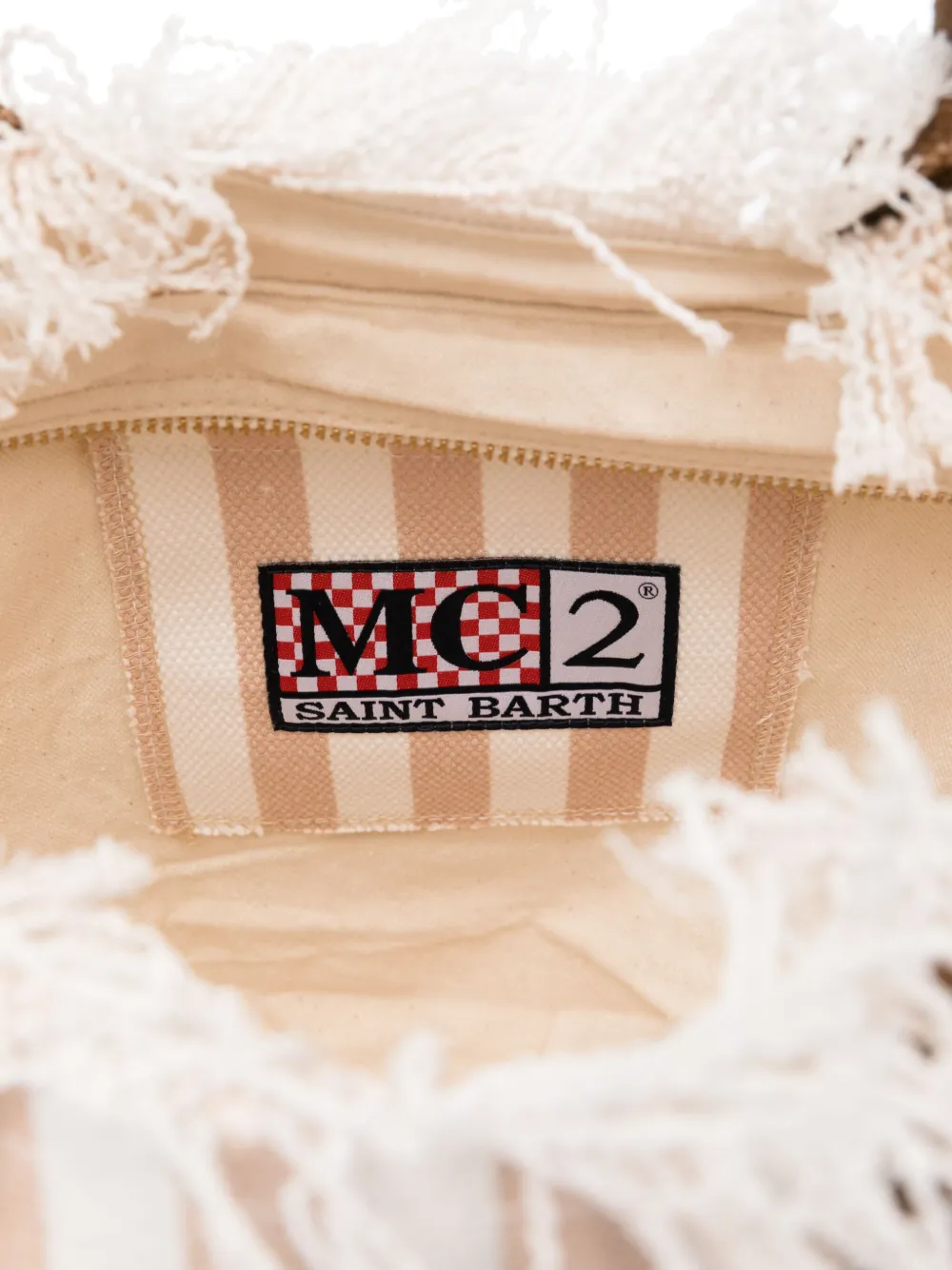 MC2 Saint Barth Katoenen shopper Beige