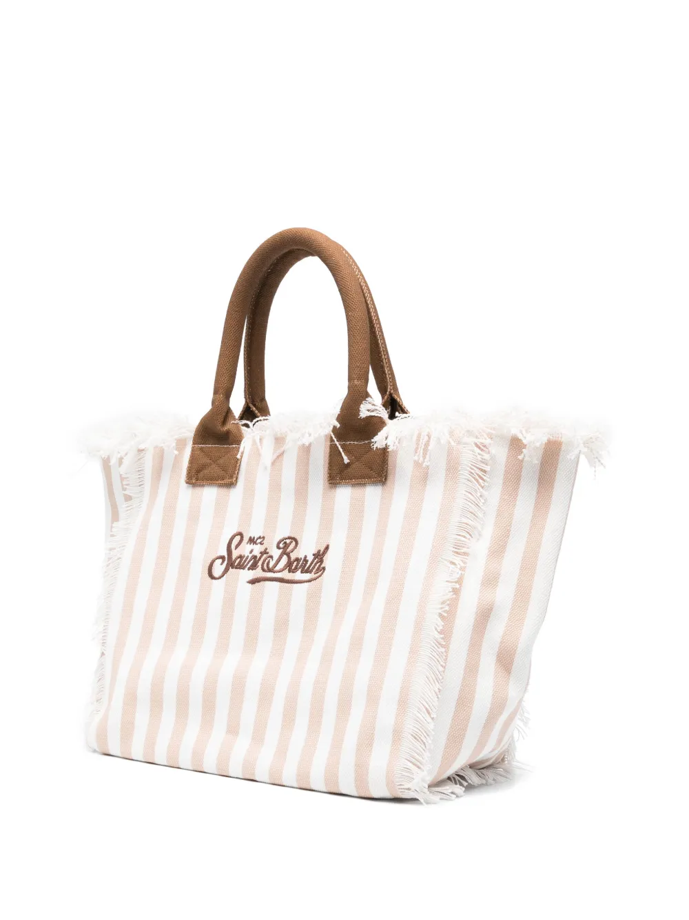 MC2 Saint Barth Katoenen shopper Beige