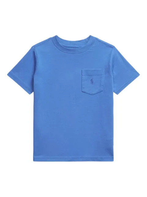 POLO RALPH LAUREN KIDS logo-embroidered cotton t-shirt