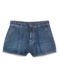 DONDUP logo-patch denim shorts - Blue