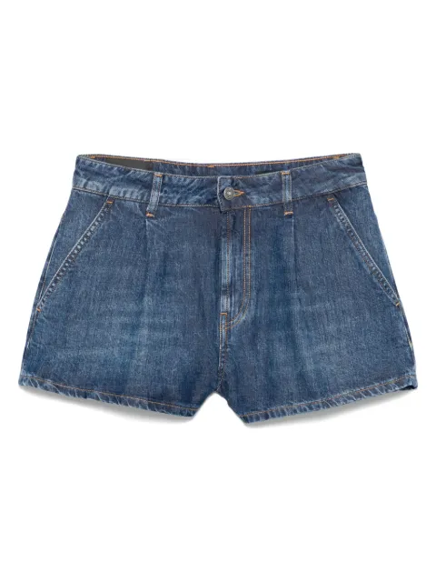 DONDUP logo-patch denim shorts