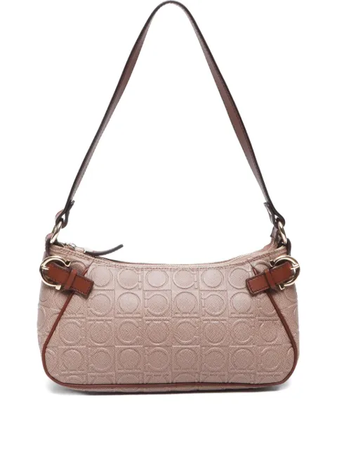 Ferragamo Pre-Owned 2000-2010 Gancini-embossed shoulder bag
