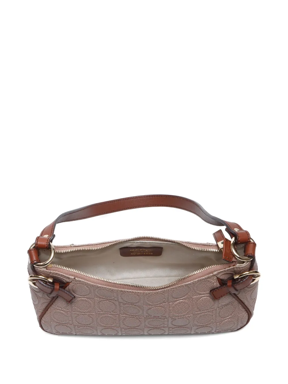 Pre-owned Ferragamo 2000-2010 Gancini-embossed Shoulder Bag