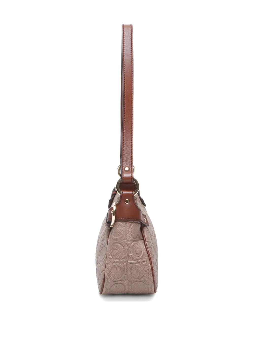 Pre-owned Ferragamo 2000-2010 Gancini-embossed Shoulder Bag