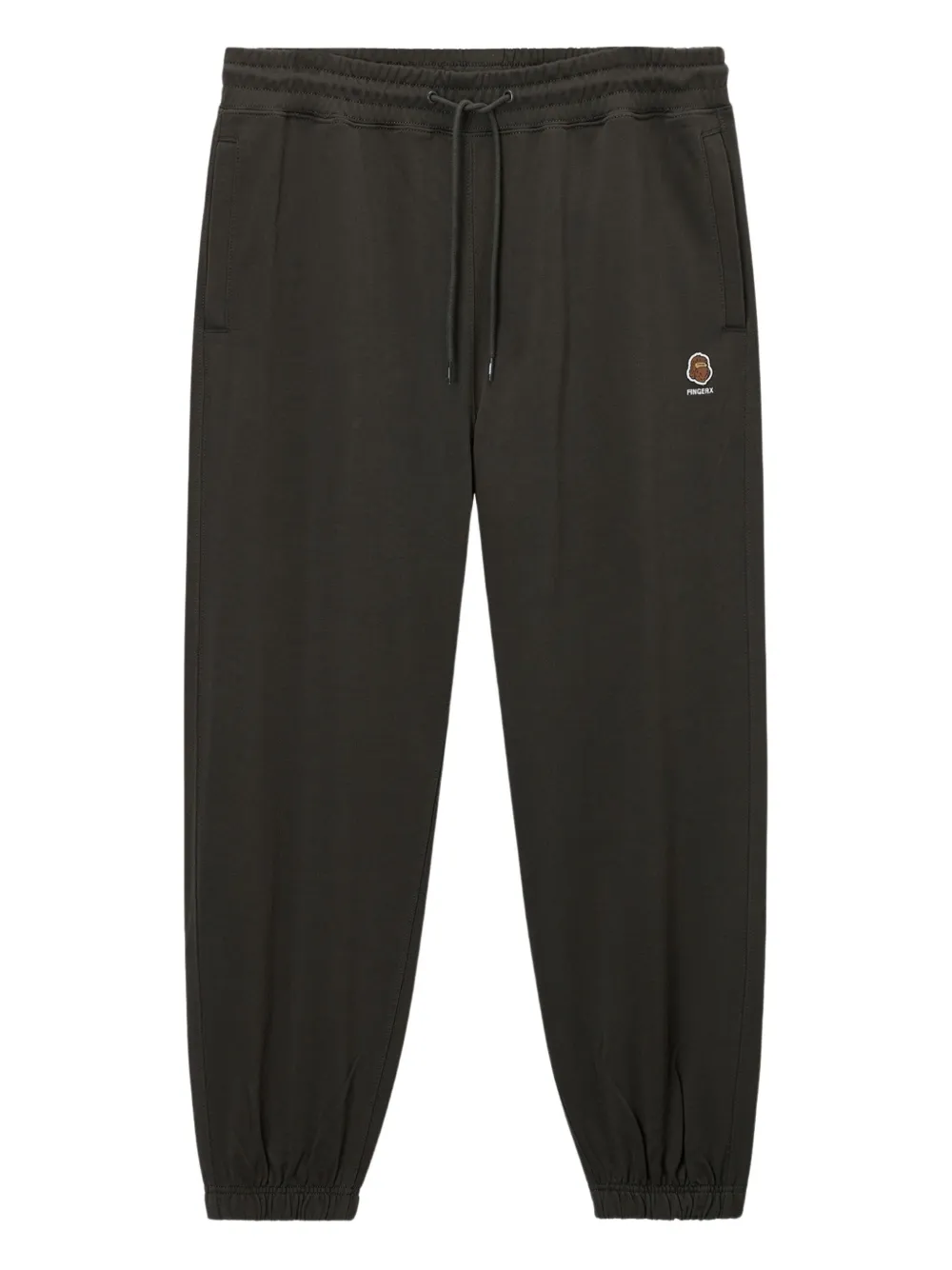 FINGERCROXX elasticated-cuffs track pants | Black | Image 1