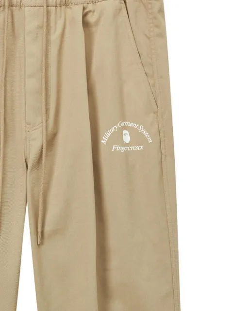 FINGERCROXX elasticated-waistband trousers