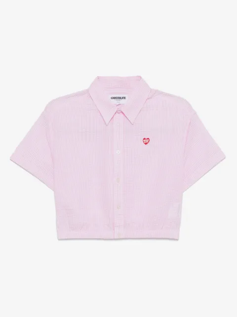CHOCOOLATE cropped shirt jacket