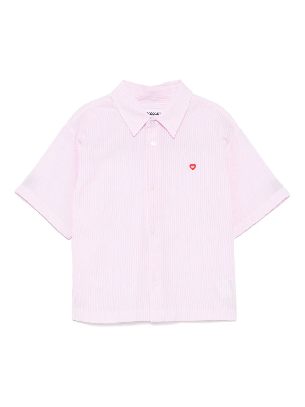 CHOCOOLATE Blouse met logopatch Roze