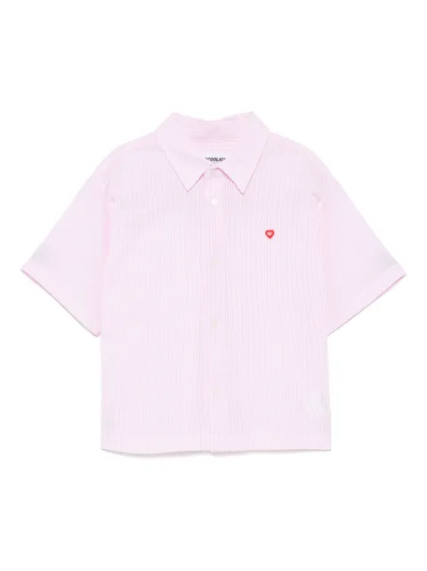 CHOCOOLATE logo-patch shirt