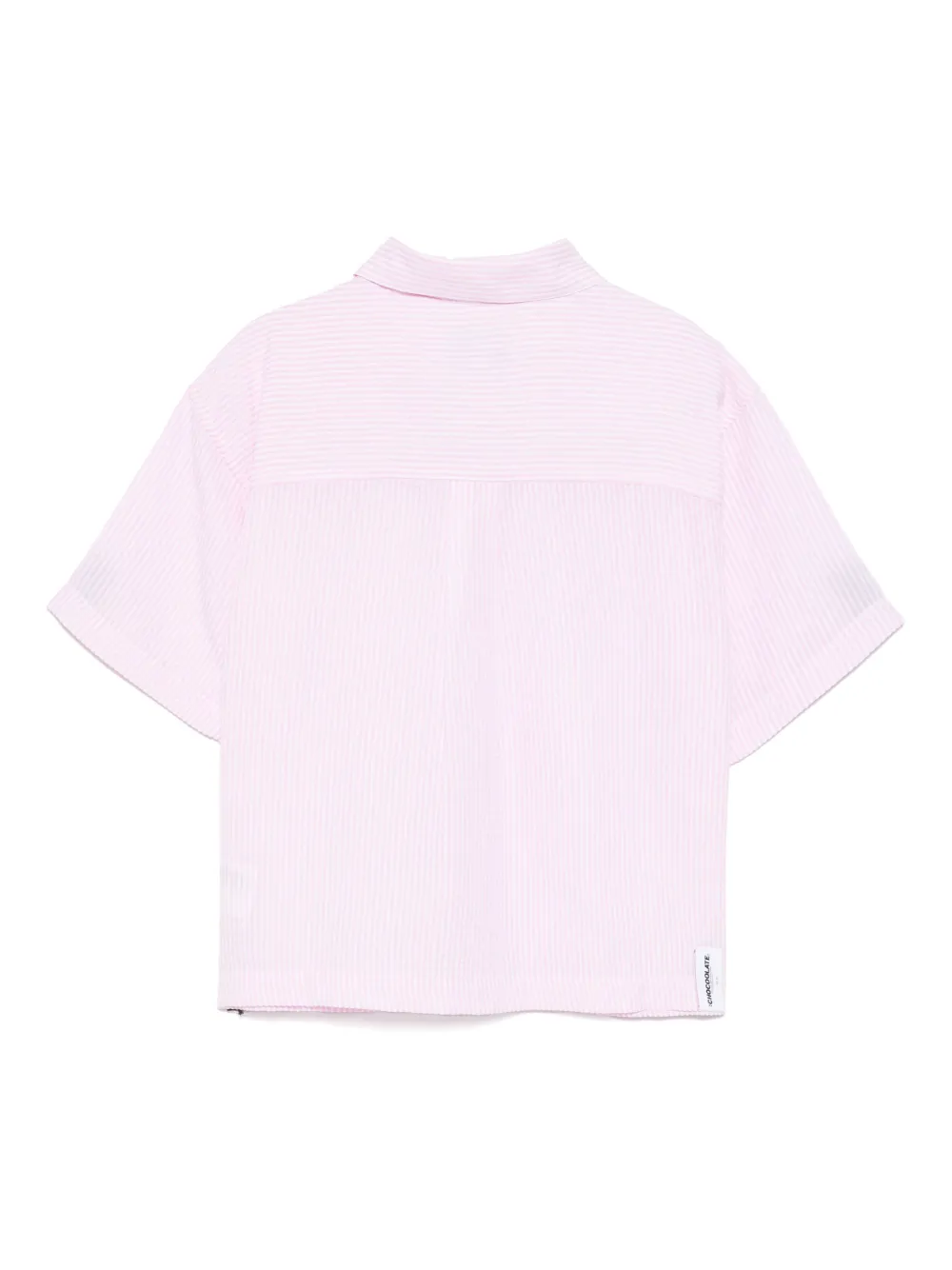 CHOCOOLATE Blouse met logopatch - Roze
