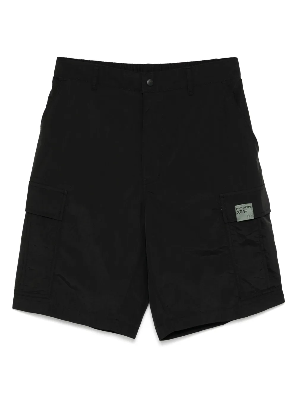 izzue logo-patch cargo shorts | Black | Image 1