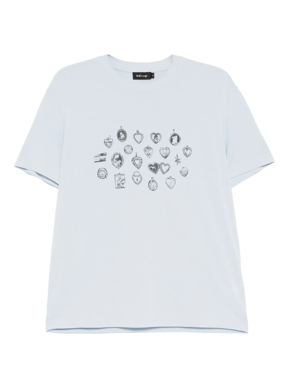 Tout a coup T-shirt met grafische print Blauw
