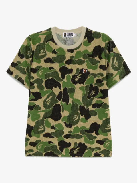 A BATHING APE® ABC camo pile jacquard one-point T-shirt