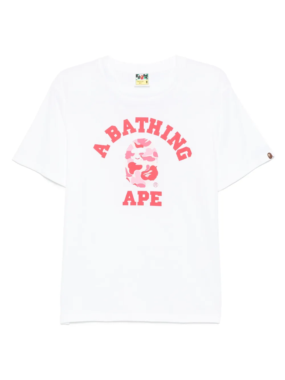 A BATHING APE® playera con logo estampado | blanco | Image 1