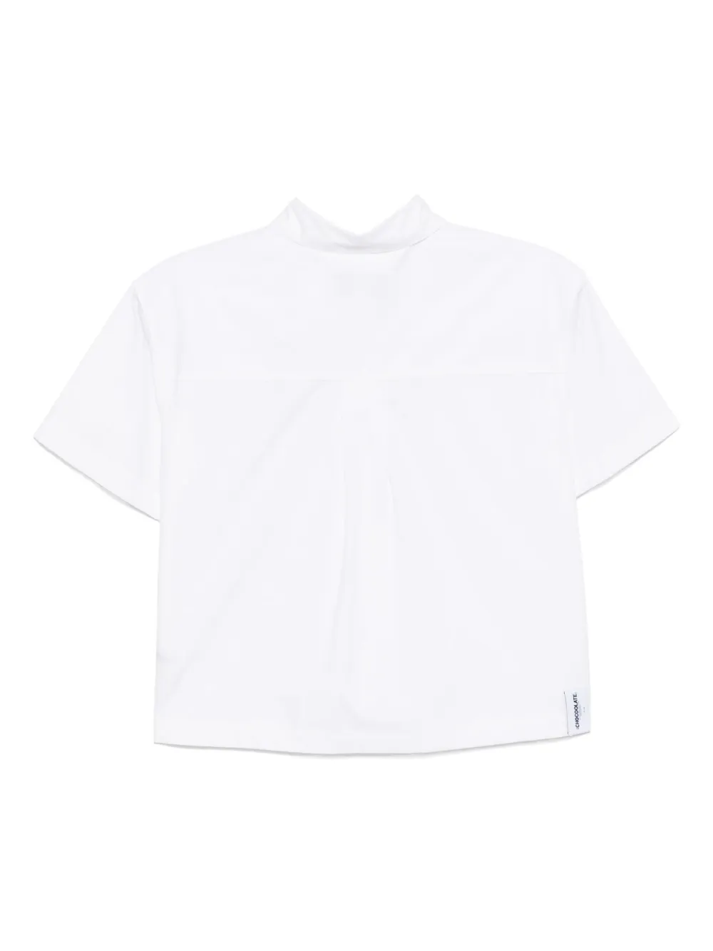 Chocoolate Cropped Shirt In White