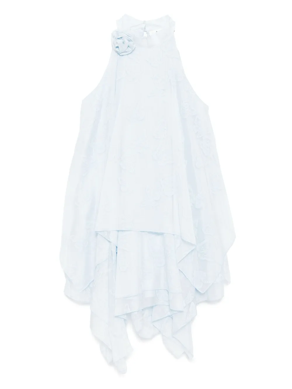 B+ab Butterfly Handkerchief jurk met borduurwerk Blauw