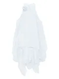 b+ab Butterfly Embroidered Handkerchief dress - Blue
