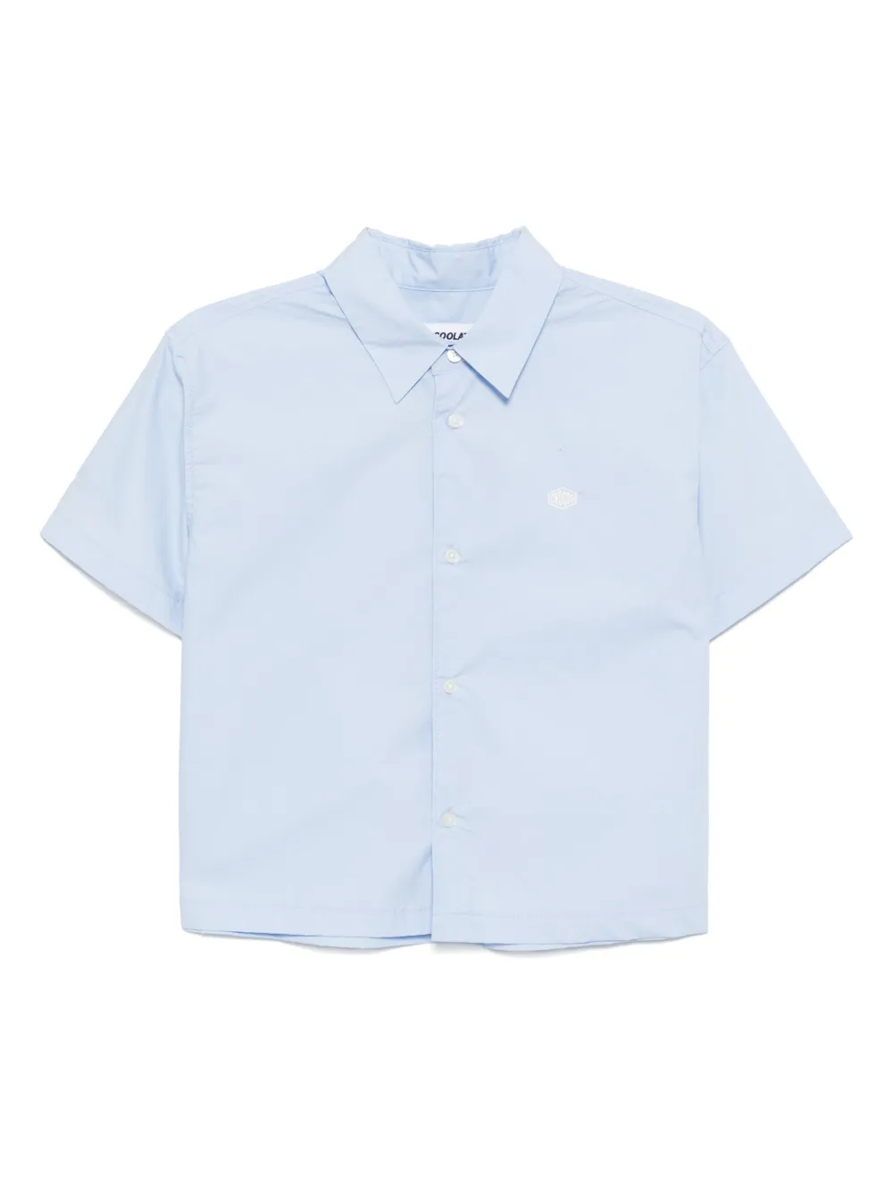 CHOCOOLATE Blouse met geborduurd logo Blauw