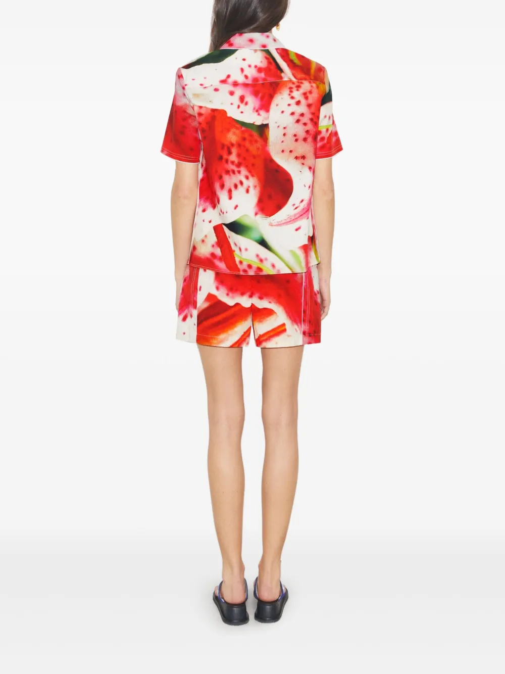 Tory Burch Camp shorts met bloemenprint Rood