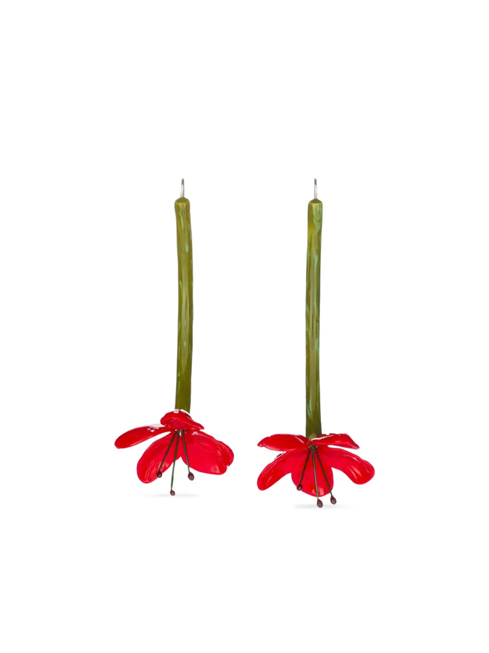 Tory Burch aretes Flower | rojo | Image 1