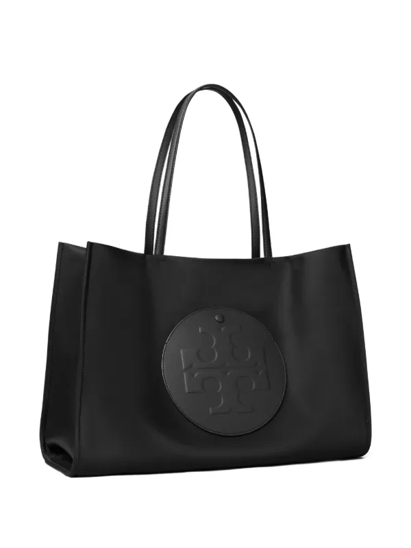 Tory Burch Ella ロゴパッチ ハンドバッグ ラージ | ブラック