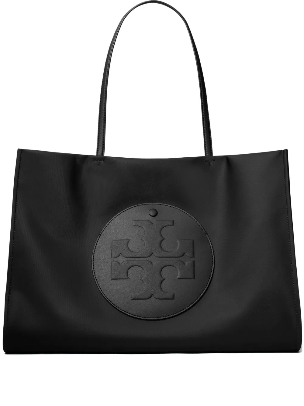 Tory Burch Ella ロゴエンボス ハンドバッグ - ブラック Tory Burch Ella ロゴエンボス ハンドバッグ - ブラック
